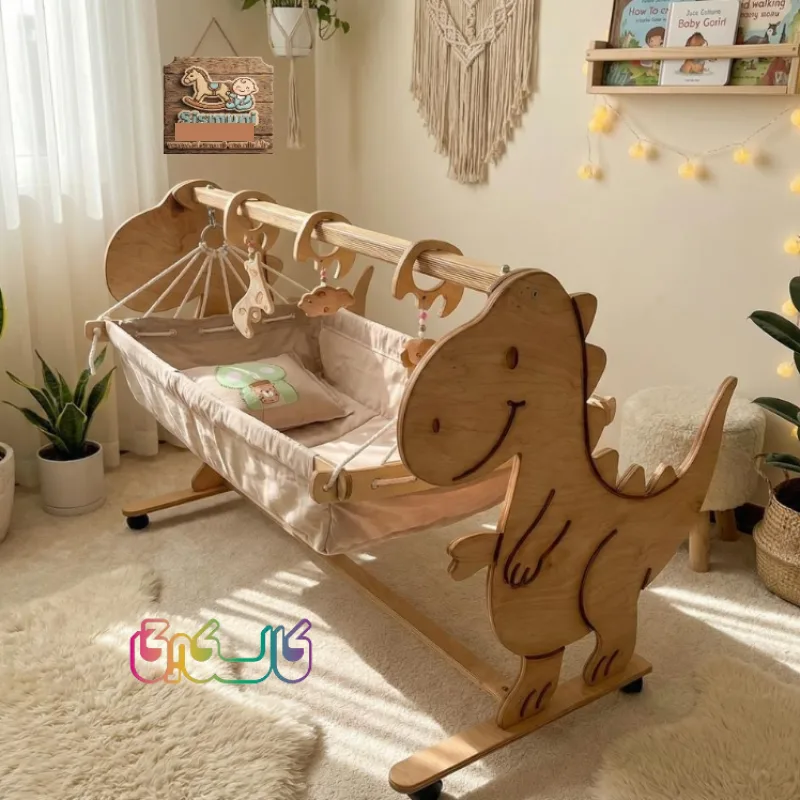 گهواره و تخت کودک مدل دایناسور